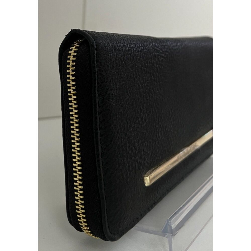 Steve Madden faux black leather zip around wallet - Picture 5 of 10